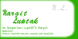 margit luptak business card